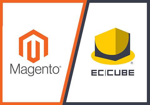 「EC-CUBE」「Magento（マジェント）」のロゴ画像